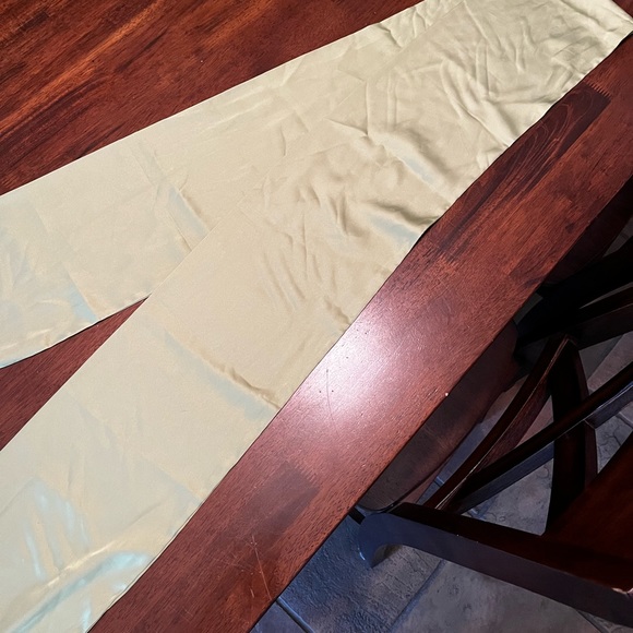 Green Satin Scarf Wrap Top - Picture 7 of 9